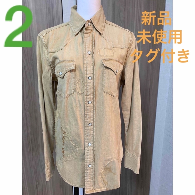 POLO RALPH LAUREN(ポロラルフローレン)の[新品未使用] RALPH LAUREN ダメージ加工シャツ レディースのトップス(シャツ/ブラウス(長袖/七分))の商品写真