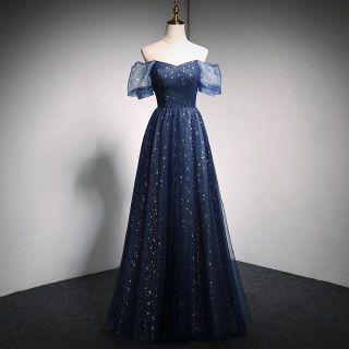  ウェディングドレス イブニングドレス 二次会  結婚式 カラードレス617(ロングドレス)