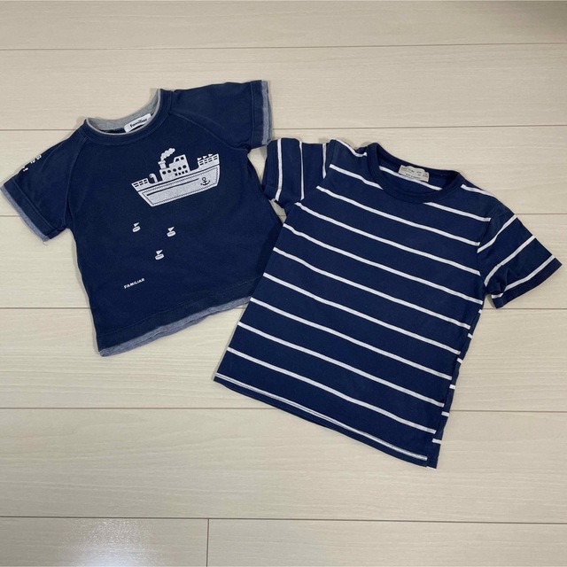 familiar(ファミリア)のファミリア  familiar  ザラ　ZARA  半袖　Tシャツ　２点セット キッズ/ベビー/マタニティのキッズ服男の子用(90cm~)(Tシャツ/カットソー)の商品写真