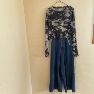 ラブトキシック(lovetoxic)のdenim set.150(パンツ/スパッツ)