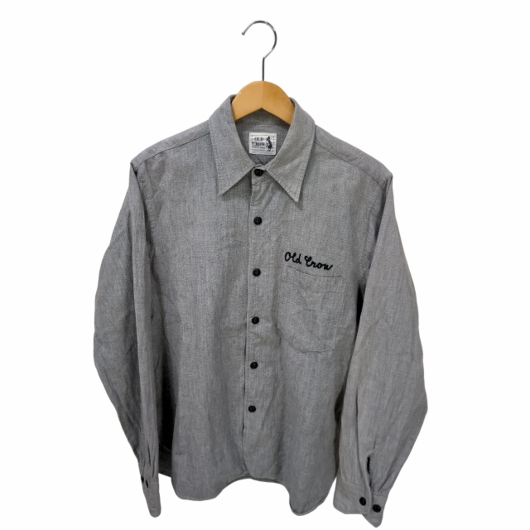 OLD CROW(オールドクロウ) ロングスリーブワークコットンシャツ メンズ
