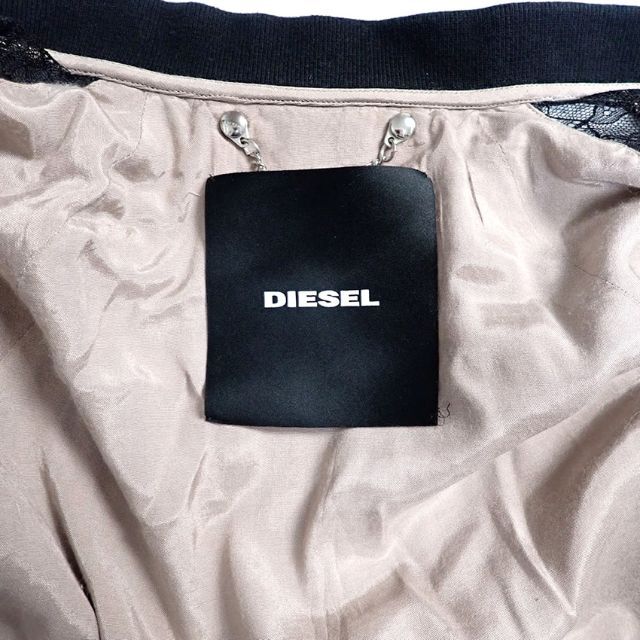 DIESEL(ディーゼル)のディーゼル シースルーレース 七分袖 ジップアップジャケット[b10-41］ レディースのジャケット/アウター(ブルゾン)の商品写真