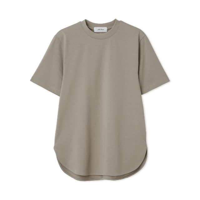 Mila Owen(ミラオーウェン)のラウンドヘムハイラインTシャツ　グレーベージュ　０ レディースのトップス(Tシャツ(半袖/袖なし))の商品写真