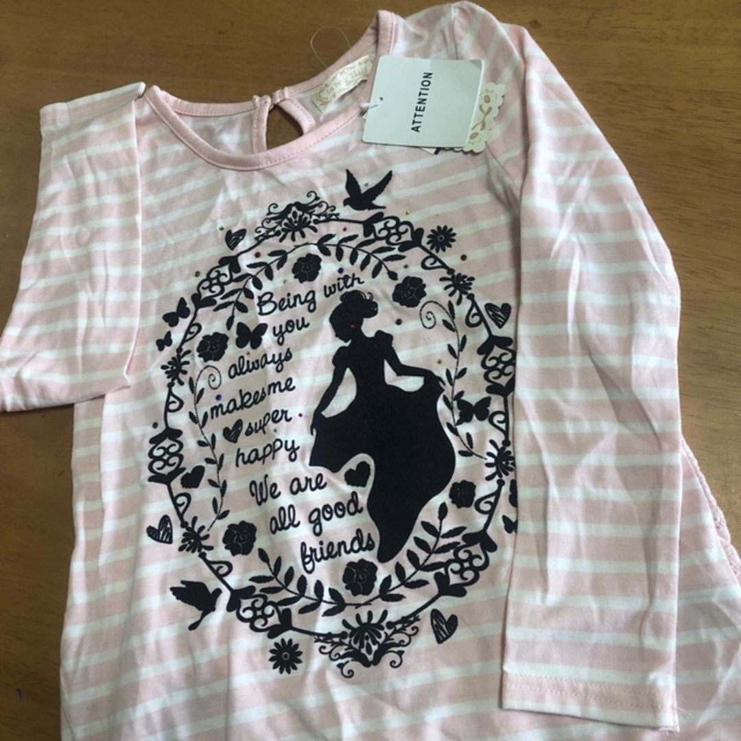 しまむら(シマムラ)のキッズ女の子長T（130） キッズ/ベビー/マタニティのキッズ服女の子用(90cm~)(Tシャツ/カットソー)の商品写真