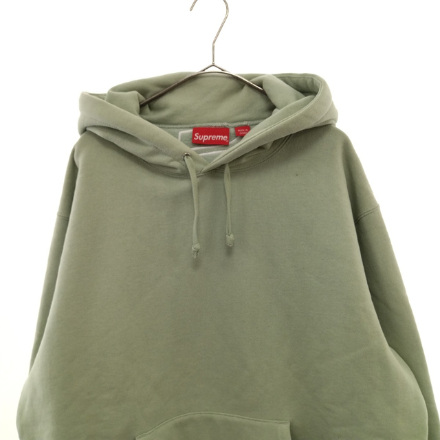 SUPREME シュプリーム 22AW Satin Applique Hooded Sweatshirt サテン アップリケ プルオーバーパーカー グリーン