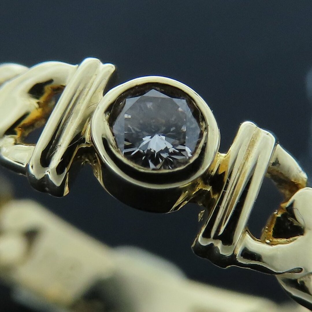 ダイヤモンド0.12ct リング 指輪 13号 K18YG イエローゴールド / 64920【】【FJ】 5