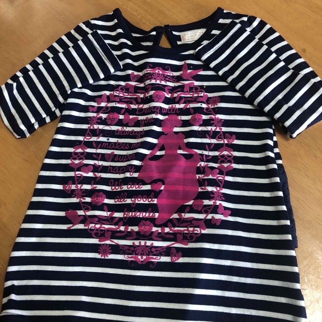 しまむら(シマムラ)のキッズ女の子長T（120） キッズ/ベビー/マタニティのキッズ服女の子用(90cm~)(Tシャツ/カットソー)の商品写真