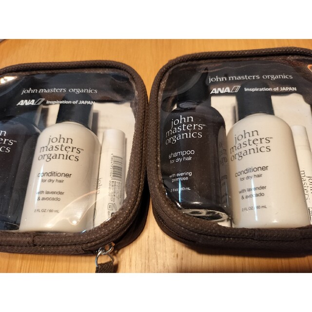 John Masters Organics(ジョンマスターオーガニック)のJohn master organics　トラベルセット　2個 コスメ/美容のヘアケア/スタイリング(シャンプー/コンディショナーセット)の商品写真