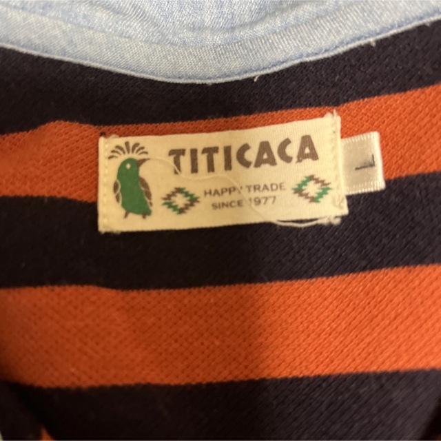 titicaca(チチカカ)のメンズ　チチカカ　半袖ポロシャツ　Lサイズ メンズのトップス(ポロシャツ)の商品写真