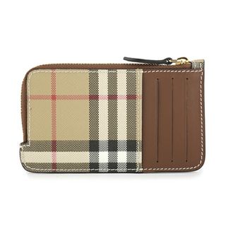 バーバリー(BURBERRY)の新品 バーバリー BURBERRY カードケース ジップカードケース アーカイブベージュ／タン(名刺入れ/定期入れ)