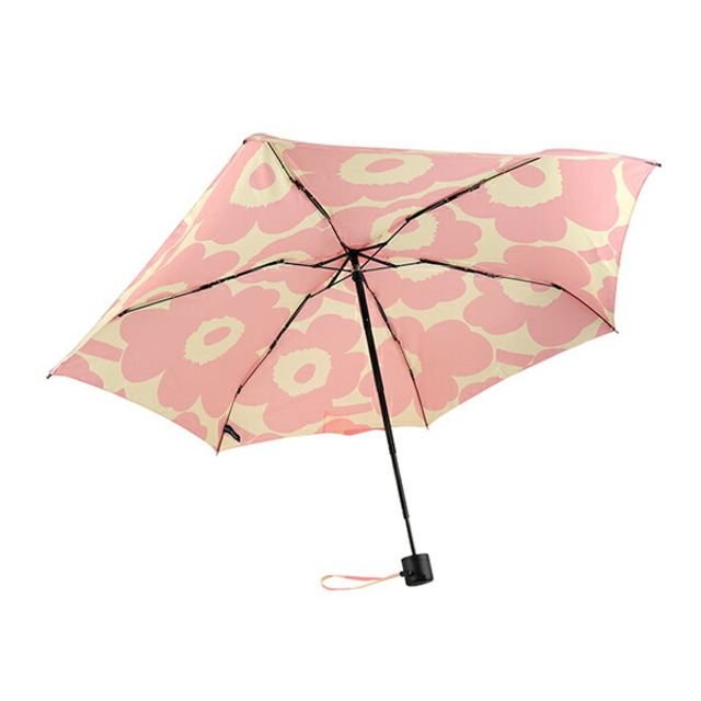 marimekko(マリメッコ)の新品 マリメッコ Marimekko 折り畳み傘 ウニッコ MANUAL UMBRELLA オフホワイト×ピンク レディースのファッション小物(傘)の商品写真