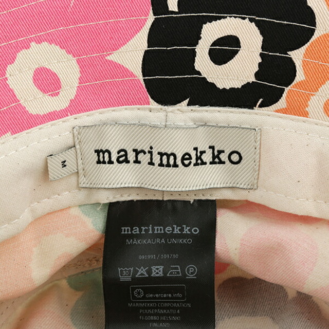 marimekko(マリメッコ)の新品 マリメッコ Marimekko ハット ウニッコ ハット Mサイズ グリーン×オレンジ レディースの帽子(ハット)の商品写真