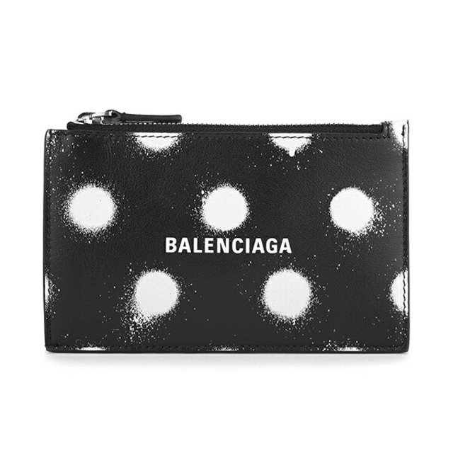 Balenciaga(バレンシアガ)の新品 バレンシアガ BALENCIAGA コインケース キャッシュ ブラック×ホワイト レディースのファッション小物(コインケース)の商品写真