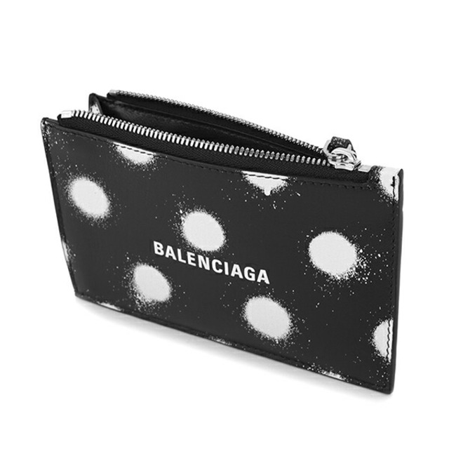 Balenciaga(バレンシアガ)の新品 バレンシアガ BALENCIAGA コインケース キャッシュ ブラック×ホワイト レディースのファッション小物(コインケース)の商品写真
