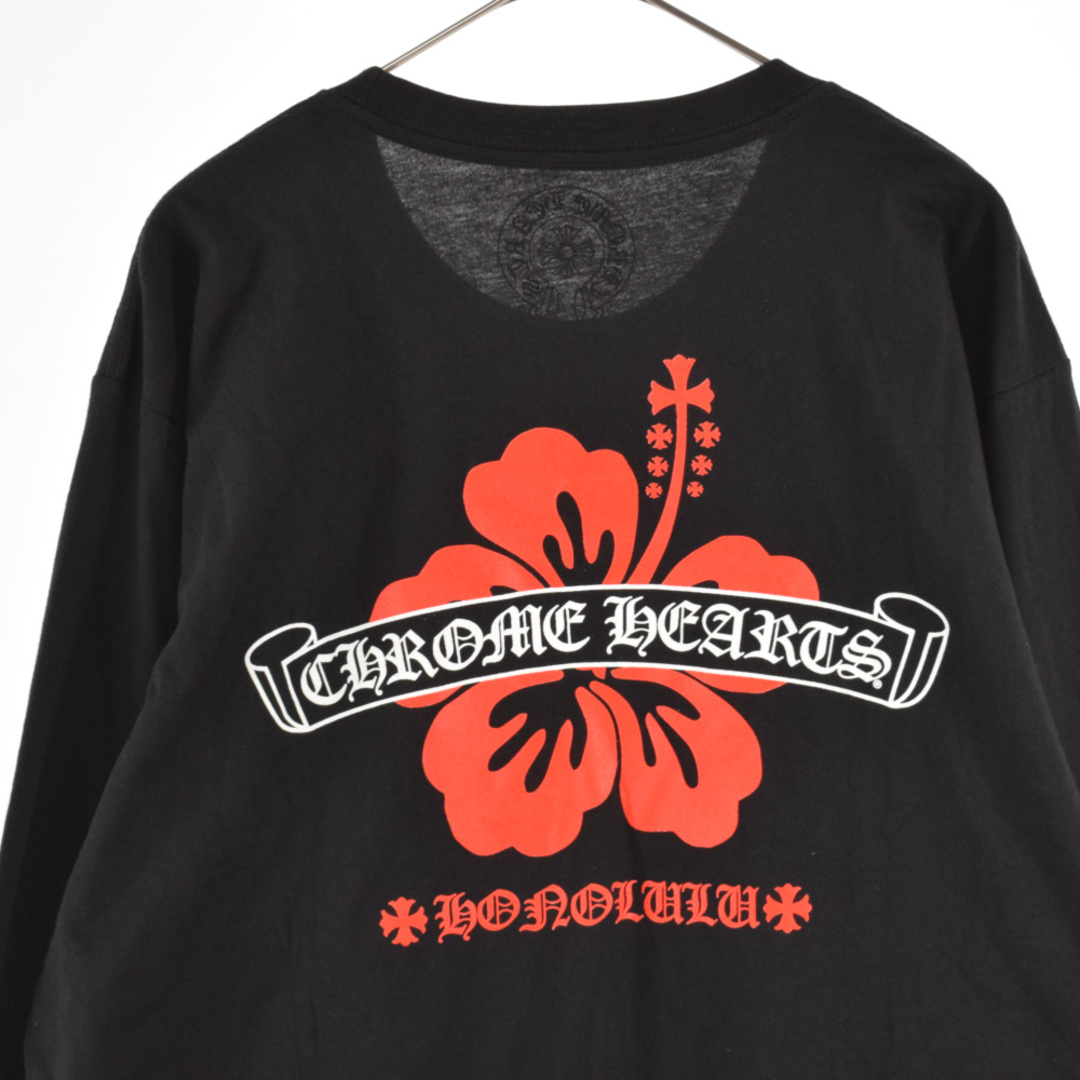 レア品限定 +CHROME HEARTS+ ハイビスカス ロンT ホワイトS