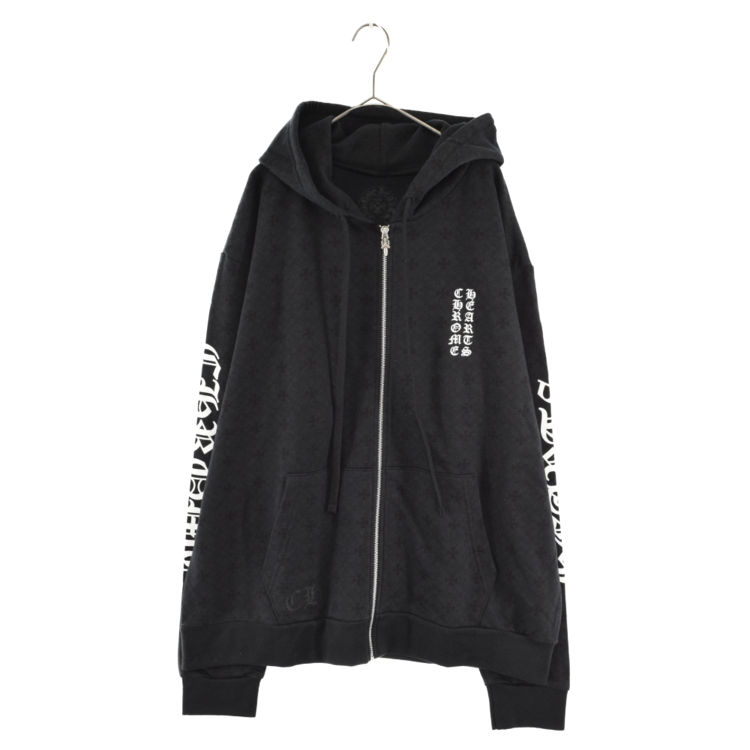 クロムハーツ  SWTSHRT HD ZIP CHプラスバックプリントジップアップパーカー メンズ L