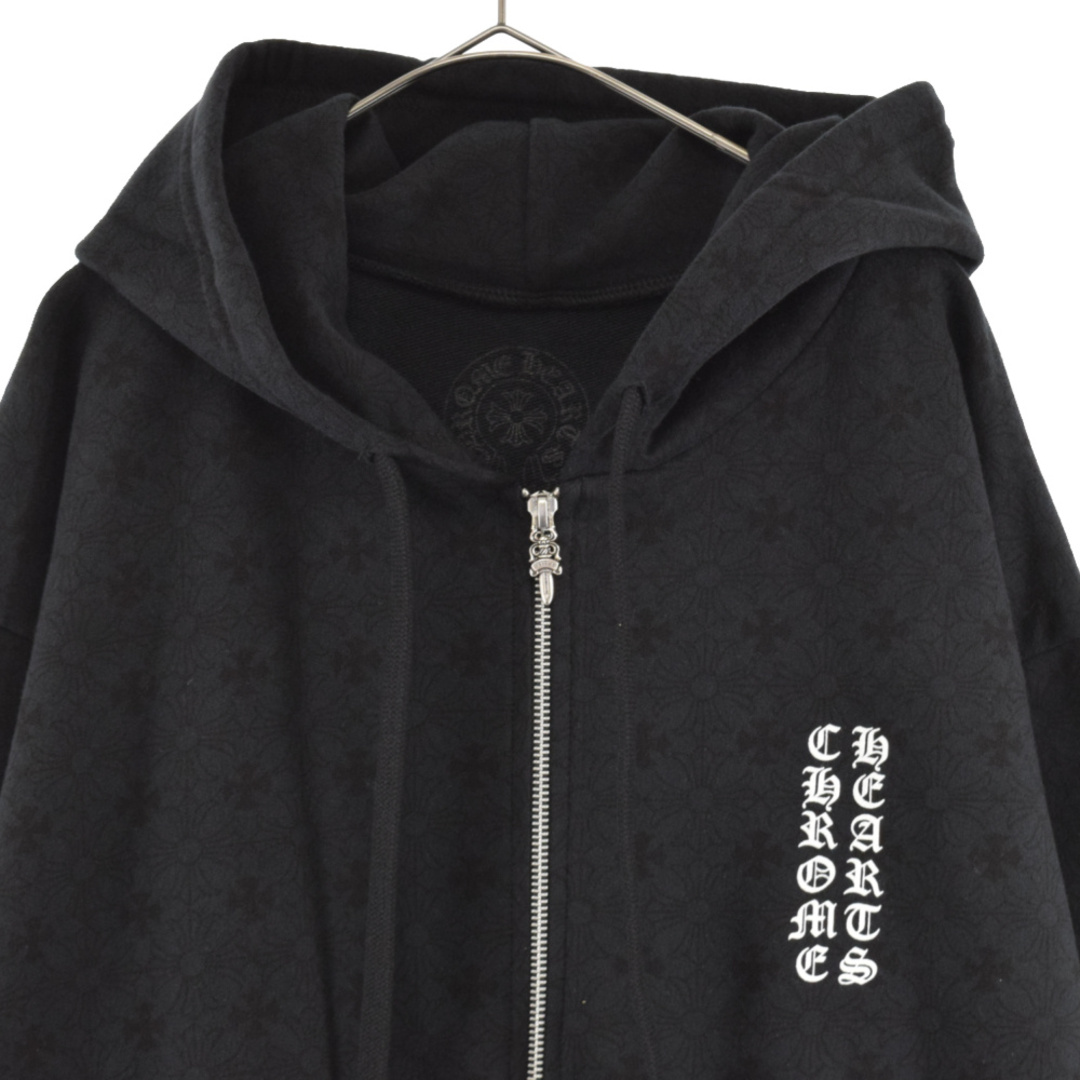 CHROME HEARTS クロムハーツ CHプラス ホースシュージップアップパーカー ブラック