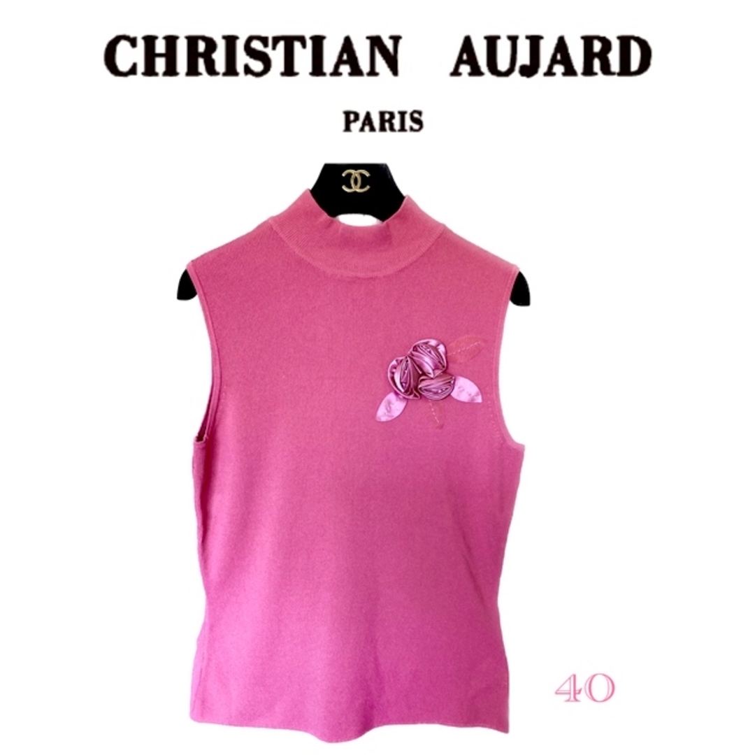 【CHRISTIAN AUJARD paris】ꫛ ꫀꪝ新品未使用品立体フラワー