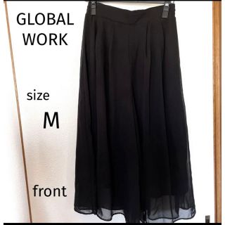 グローバルワーク(GLOBAL WORK)の【美品】GLOBAL WORK ガウチョパンツ ブラック(その他)