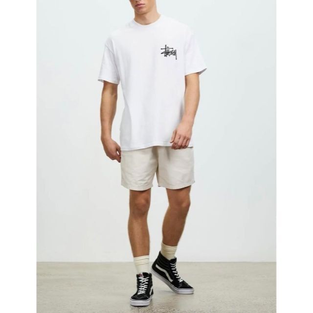 新品】stussy Tシャツ サイズL ホワイト ベーシック - Tシャツ