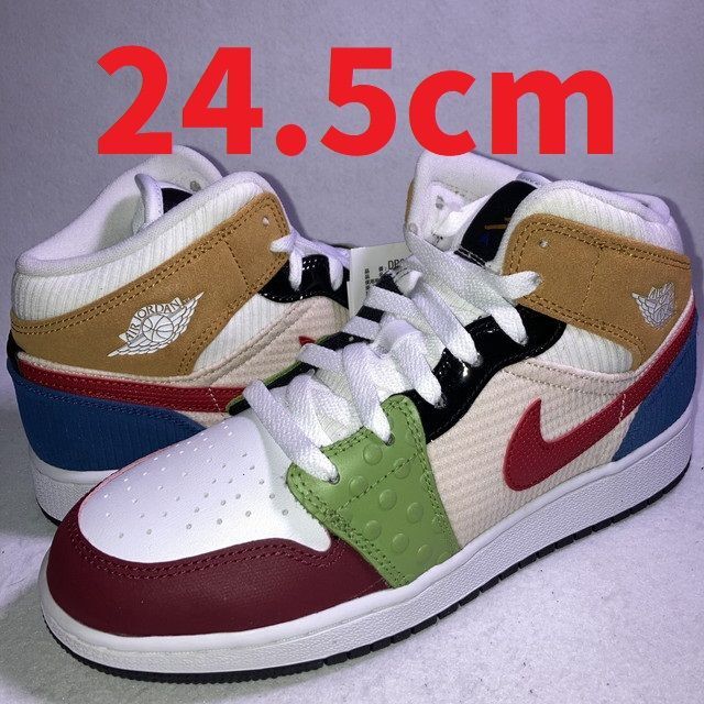 NIKE - エアジョーダン1 MID SE GS マルチカラー 24.5cm 箱付きの通販 ...