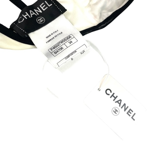 USED/]CHANEL シャネル スイムウェア 13S シャネルスペル文字サイケ柄