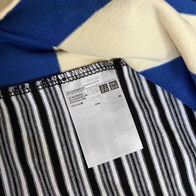 Marni(マルニ)のマルニ×ユニクロUNIQLO ボーダーTシャツ　ブルー×クリーム、ブラック×白 メンズのトップス(Tシャツ/カットソー(半袖/袖なし))の商品写真