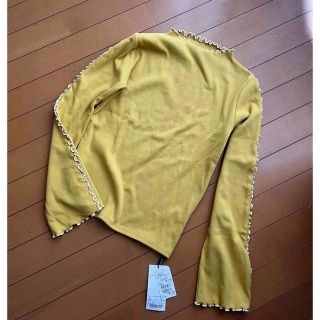 マウジー(moussy)の新品　moussy フレアスリーブ　リブ　カットソー(カットソー(長袖/七分))