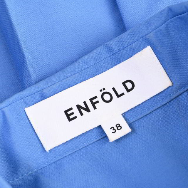 ENFOLD C/PEブロード プリーツ シャツ