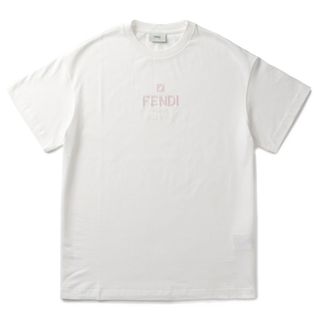 フェンディ(FENDI)のフェンディ FENDI 【大人もOK】キッズ Tシャツ FENDI ROMA ロゴ スパンコール クルーネック 半袖シャツ JFI287 7AJ F0TU9(Tシャツ/カットソー)