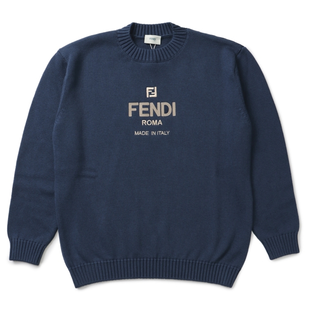 462cm胴囲フェンディ FENDI 【大人もOK】キッズ セーター クルーネック 長袖 ロゴ ニット JMG100 AMI3 F0QB0