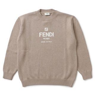 フェンディ FENDI 【大人もOK】キッズ セーター クルーネック 長袖 ロゴ ニット 2023年春夏新作 JMG100 AMI3 F0WC4