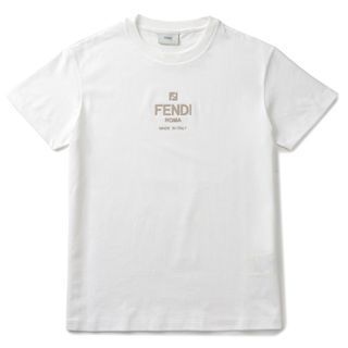 フェンディ(FENDI)のフェンディ FENDI 【大人もOK】キッズ Tシャツ FENDI ROMA ロゴプリント クルーネック 半袖シャツ 2023年春夏新作 JUI142 7AJ F0TU9(Tシャツ/カットソー)