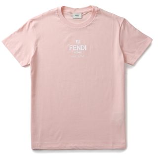 フェンディ(FENDI)のフェンディ FENDI 【大人もOK】キッズ Tシャツ FENDI ROMA ロゴプリント クルーネック 半袖シャツ JUI142 7AJ F1J7A(Tシャツ/カットソー)