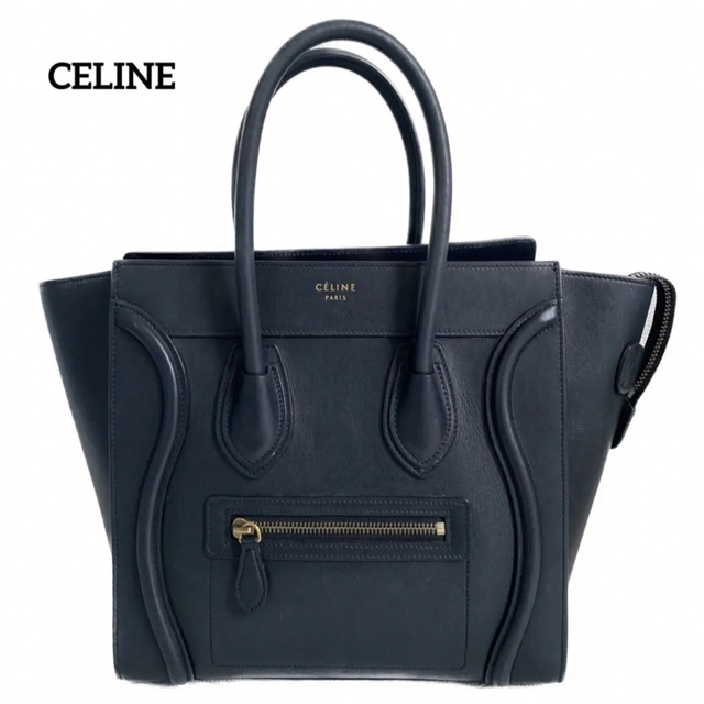 CELINE★セリーヌ ラゲージ マイクロショッパー ハンドバッグ