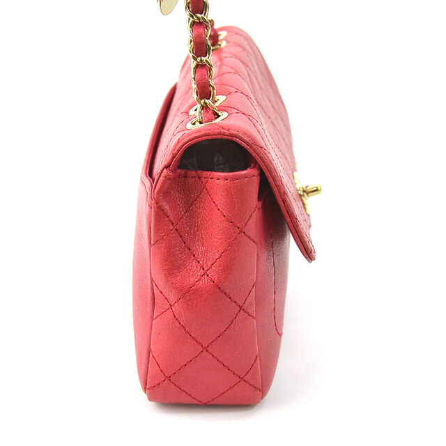 CHANEL - シャネル CHANEL ショルダーバッグ マトラッセ レザー ピンク