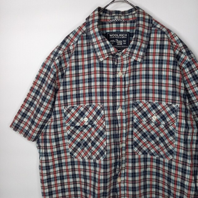 WOOLRICH(ウールリッチ)のウールリッチ　チェックシャツ　半袖　2ポケット メンズのトップス(シャツ)の商品写真