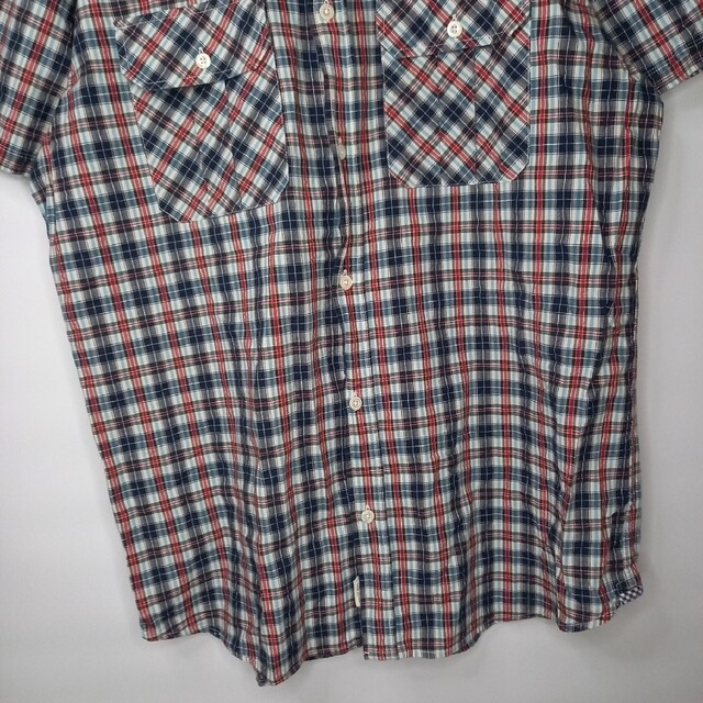 WOOLRICH(ウールリッチ)のウールリッチ　チェックシャツ　半袖　2ポケット メンズのトップス(シャツ)の商品写真