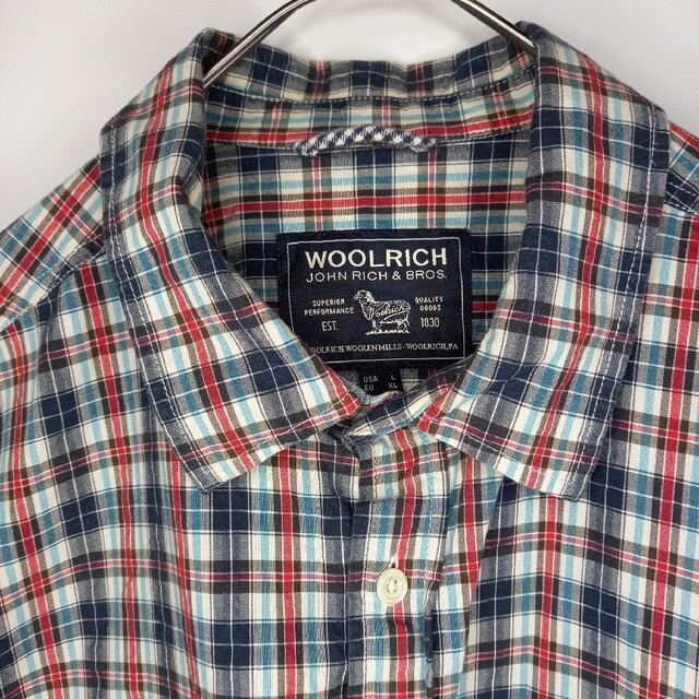 WOOLRICH(ウールリッチ)のウールリッチ　チェックシャツ　半袖　2ポケット メンズのトップス(シャツ)の商品写真