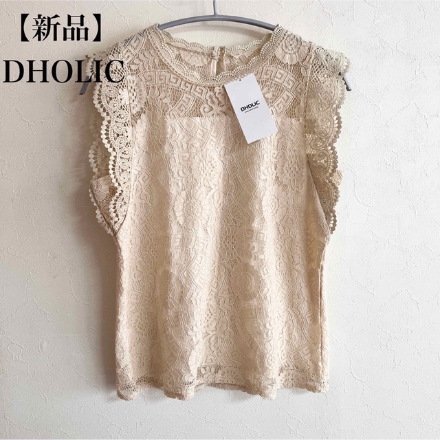 dholic(ディーホリック)の【新品】DHOLIC レーストップス レディースのトップス(シャツ/ブラウス(半袖/袖なし))の商品写真