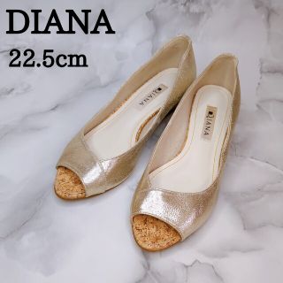 ダイアナ(DIANA)のDIANA ダイアナ♡パンプス ウェッジソール ゴールド 22.5cm(ハイヒール/パンプス)