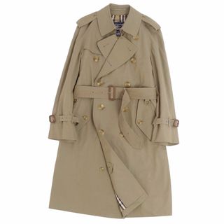 バーバリー(BURBERRY)の美品 Vintage バーバリー Burberrys コート トレンチコート 裏チェック ベルト付き 英国製 アウター メンズ 100(M相当) カーキ(トレンチコート)