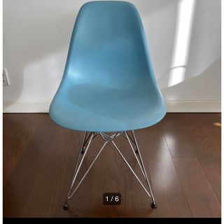 イームズ(EAMES)のVitra ヴィトラ eames 限定カラー　ブルー(ダイニングチェア)