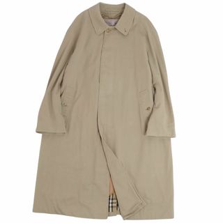 バーバリー(BURBERRY)の美品 Vintage バーバリー Burberrys コート ステンカラーコート バルマカーンコート 裏チェック ライナー付き アウター メンズ 42REGULAR(L相当) カーキベージュ(ステンカラーコート)