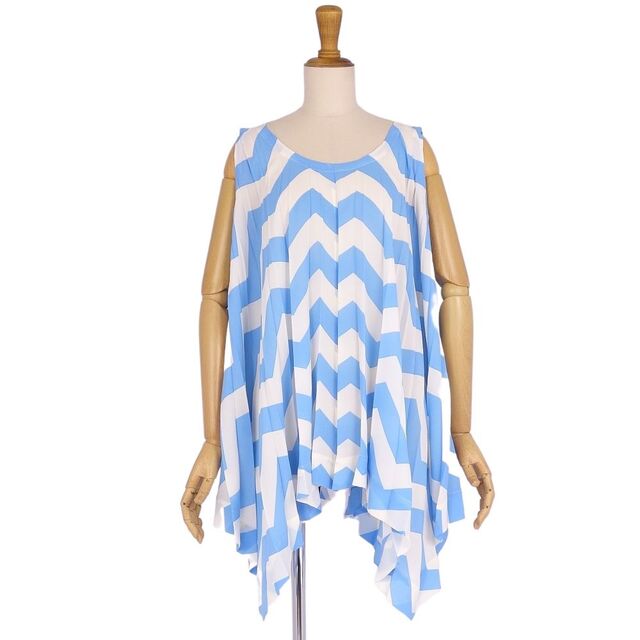 美品 イッセイミヤケ ISSEY MIYAKE シャツ チュニック ノースリーブ