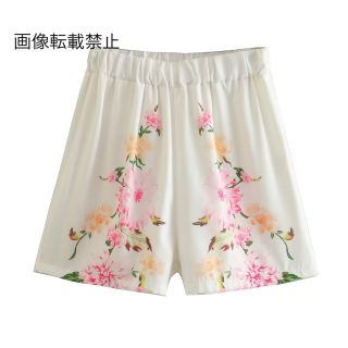 💚5月新作🦄11219◇フラワー 花柄 ショートパンツ(ショートパンツ)
