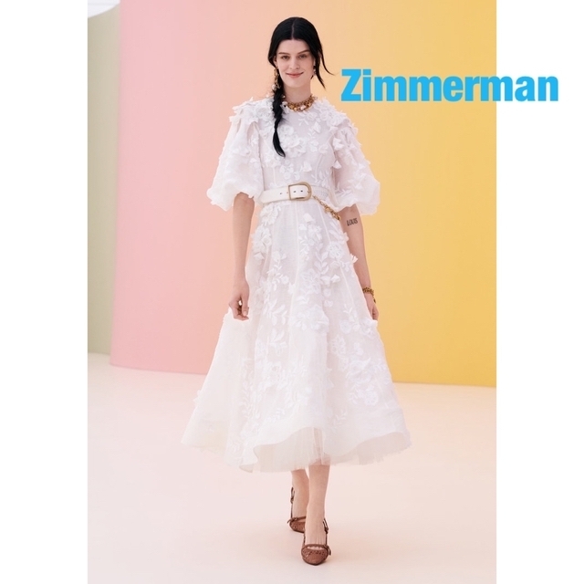 ❇️Zimmermann❇️23早春新作ジンマーマンホワイトレースワンピース