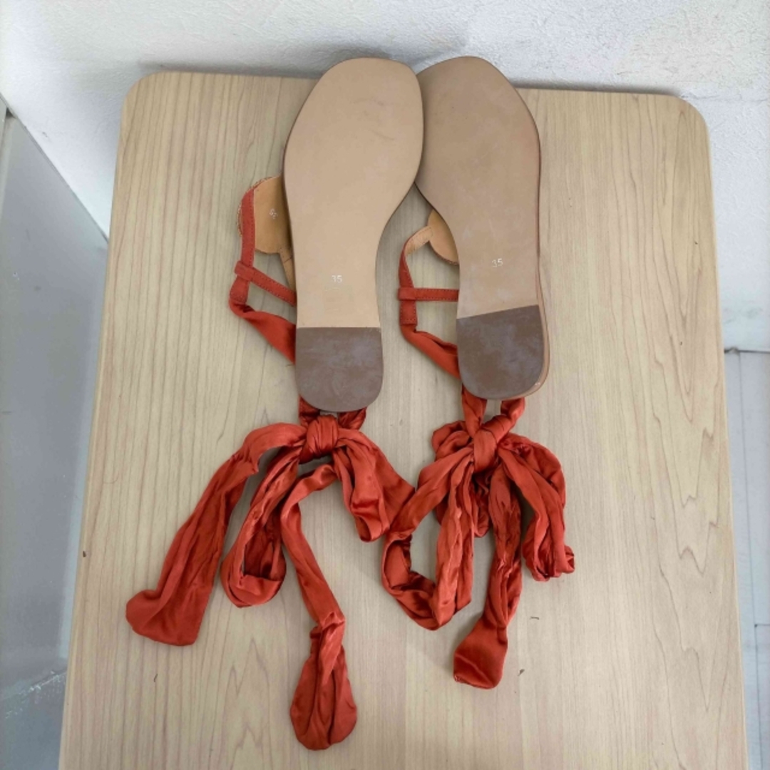 merende ビジュー装飾ストラップフラットサンダル レディース シューズ レディースの靴/シューズ(サンダル)の商品写真