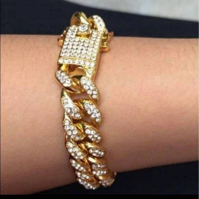 【SALE】ブレスレット メンズ ゴールド チェーン アクセサリー 腕輪 メンズのアクセサリー(ブレスレット)の商品写真