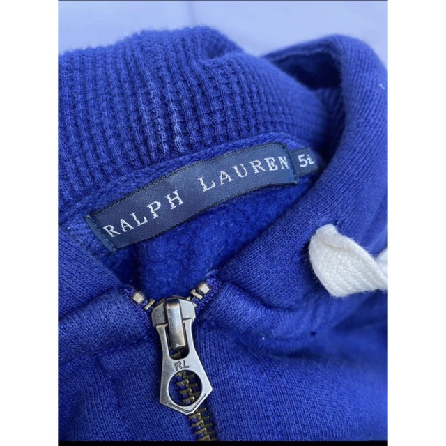 POLO RALPH LAUREN(ポロラルフローレン)の【美品】ラルフローレン リバースウィーブ スウェット パーカー キッズ/ベビー/マタニティのキッズ服男の子用(90cm~)(ジャケット/上着)の商品写真